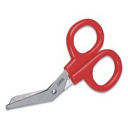 First Aid Only Angled First Aid Kit Scissors, Rounded Tip, 4" Long, 1.5" Cut Length, Red Offset Handle 730010